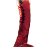 Красный фаллоимитатор на присоске LAZY BUTTCOCK  - 17 см. купить в секс шопе