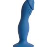 Синяя анальная пробка Hercules - 16 см. купить в секс шопе