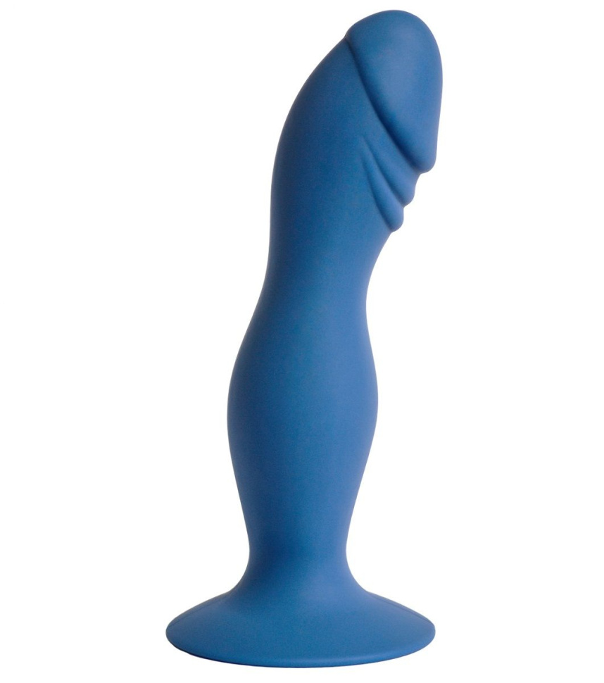 Синяя анальная пробка Hercules - 16 см. купить в секс шопе