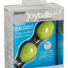 Зелёные вагинальные шарики на чёрной сцепке Joyballs Secret купить в секс шопе