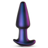 Фиолетовая анальная вибропробка Meteoroid с пультом - 13,9 см. купить в секс шопе