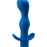 Синяя анальная вибропробка Derby - 13,5 см. купить в секс шопе