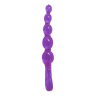 Фиолетовый анальный стимулятор-цепочка - 22 см. купить в секс шопе