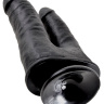 Чёрный анально-вагинальный фаллоимитатор Double Penetrator - 20,9 см. купить в секс шопе