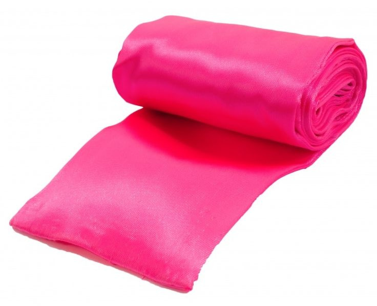 Розовая атласная лента для связывания - 1,4 м. купить в секс шопе
