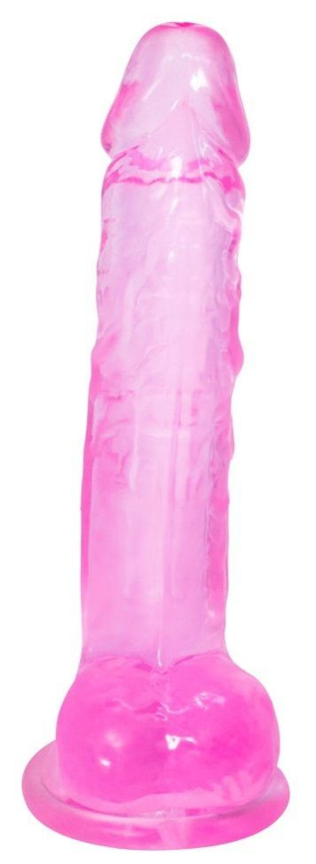Розовый фаллоимитатор Rocket - 19 см. купить в секс шопе