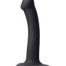 Черный фаллос на присоске Silicone Bendable Dildo S - 17 см. купить в секс шопе