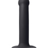 Черный фаллос на присоске Silicone Bendable Dildo S - 17 см. купить в секс шопе