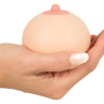 Мягкая сувенирная грудь в форме шарика-антистресс купить в секс шопе