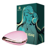 Розовый мембранный клиторальный стимулятор K-King купить в секс шопе