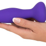 Фиолетовая анальная вибропробка RC Butt Plug - 14,5 см. купить в секс шопе