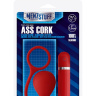 Красная вибровтулка MENZSTUFF ASS CORK WIDE - 7,5 см.  купить в секс шопе