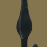 Чёрная анальная пробка Smooth - 12,5 см. купить в секс шопе
