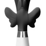 Черный вибратор-кролик Alexios - 21 см. купить в секс шопе
