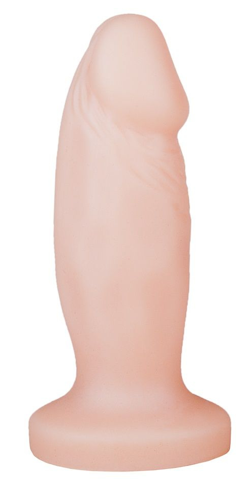 Телесная анальная пробка-фаллос - 12 см. купить в секс шопе
