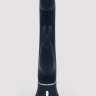 Темно-синий вибратор-кролик Greedy Girl Real-Feel Rabbit Vibrator - 25,4 см. купить в секс шопе
