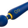 Синий вибромассажер с круглой головкой Romp Flip - 23 см. купить в секс шопе