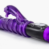Фиолетовый вибратор с ребрами Luxe Jungle Jaguar - 26 см. купить в секс шопе