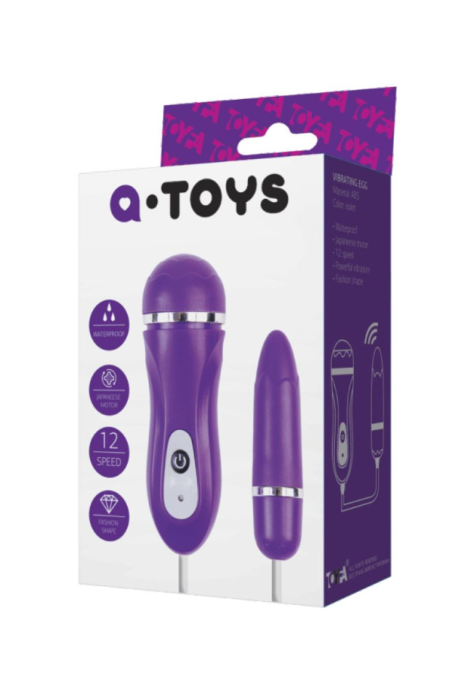 Фиолетовое виброяйцо с выносным пультом управления купить в секс шопе