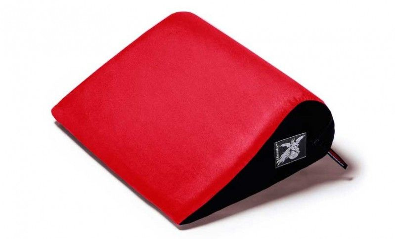Красная малая замшевая подушка для любви Liberator Jaz купить в секс шопе