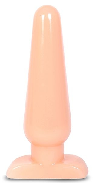 Телесная анальная пробка SMALL PLUG - 9 см. купить в секс шопе