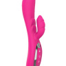 Розовый вибратор Nalone Touch2 с клиторальным стимулятором - 21,8 см. купить в секс шопе