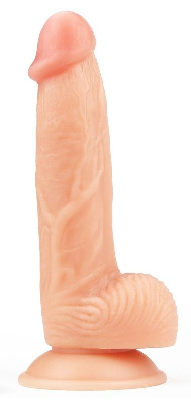 Телесный фаллоимитатор 8 The Ultra Soft Dude - 20 см. купить в секс шопе