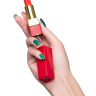 Красный вибратор-помада Pansies - 9 см. купить в секс шопе