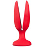 Красная пробка-бутон MENZSTUFF FLOWER BUTT PLUG 6INCH - 15 см. купить в секс шопе