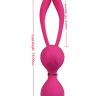 Ярко-розовые вагинальные шарики Rabbit купить в секс шопе