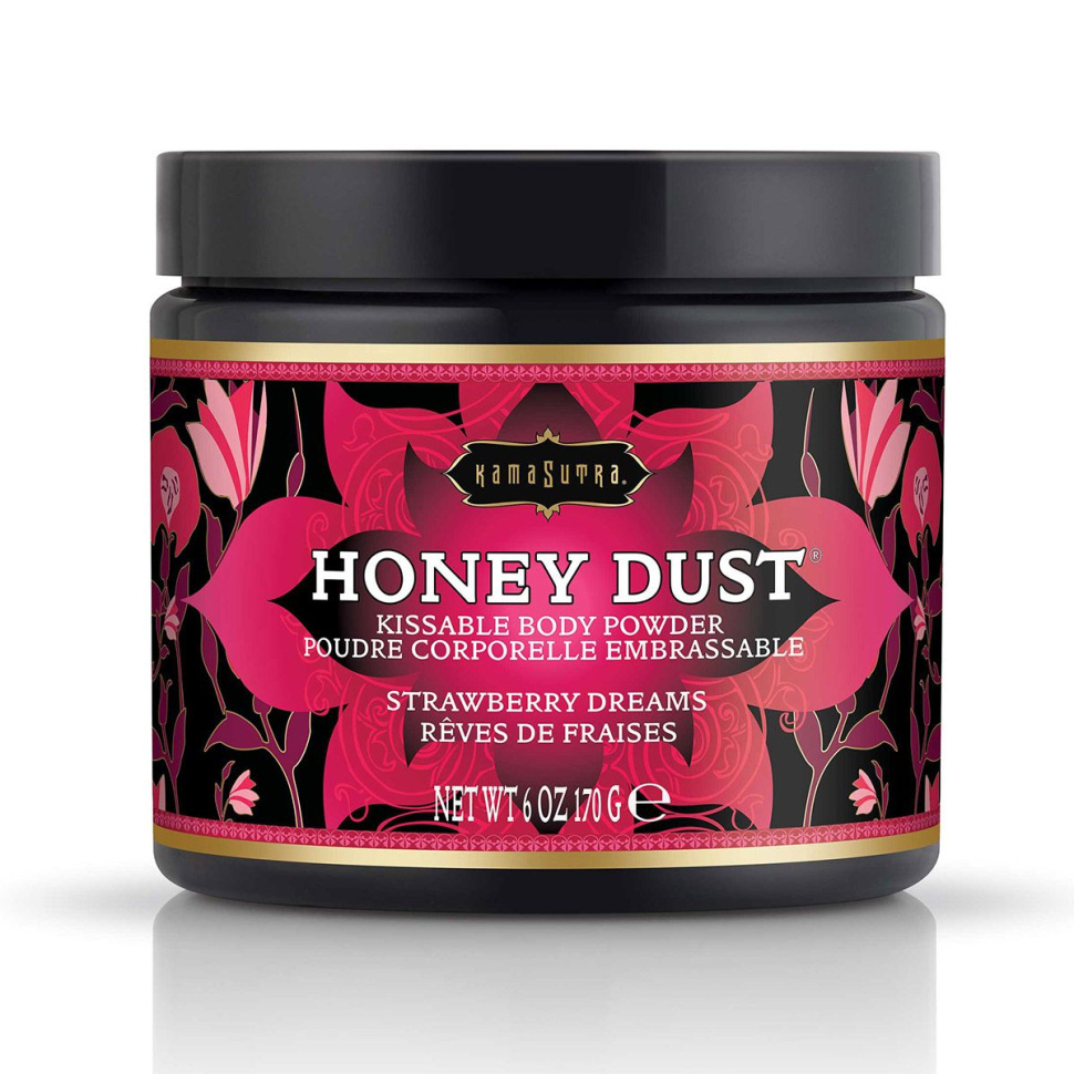 Пудра для тела Honey Dust Body Powder с ароматом клубники - 170 гр. купить в секс шопе