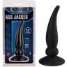 Чёрная пробка ASS JACKER для анальной стимуляции - 12 см. купить в секс шопе