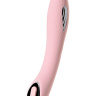 Розовый силиконовый вибратор с электростимуляцией TESLA G-POINT - 21 см. купить в секс шопе