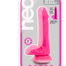 Розовый реалистичный фаллоимитатор на присоске NEO 6INCH DUAL DENSITY COCK - 15,2 см. купить в секс шопе