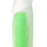 Прозрачно-зеленый фаллоимитатор, светящийся в темноте, Wade Glow - 20 см. купить в секс шопе
