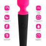 Черно-розовый вибростимулятор ASTER - 19,5 см. купить в секс шопе