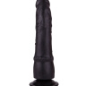 Чёрный фаллоимитатор на присоске - 19,3 см. купить в секс шопе