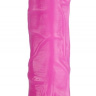 Розовый реалистичный фаллоимитатор на присоске - 24 см. купить в секс шопе