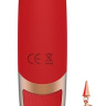 Красный вибромассажер DYSIS BRIGHT - 12,6 см. купить в секс шопе