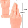 Телесный массажер-рука для фистинга Hand Dildo - 21 см. купить в секс шопе