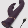 Фиолетовый вибратор-кролик Greedy Girl G-Spot Stroker Rabbit Vibrator - 24,1 см. купить в секс шопе