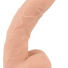 Телесный фаллоимитатор с подвижной кожей - 24,7 см. купить в секс шопе