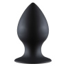 Чёрная анальная пробка Thick Anal Plug Medium - 9,5 см. купить в секс шопе