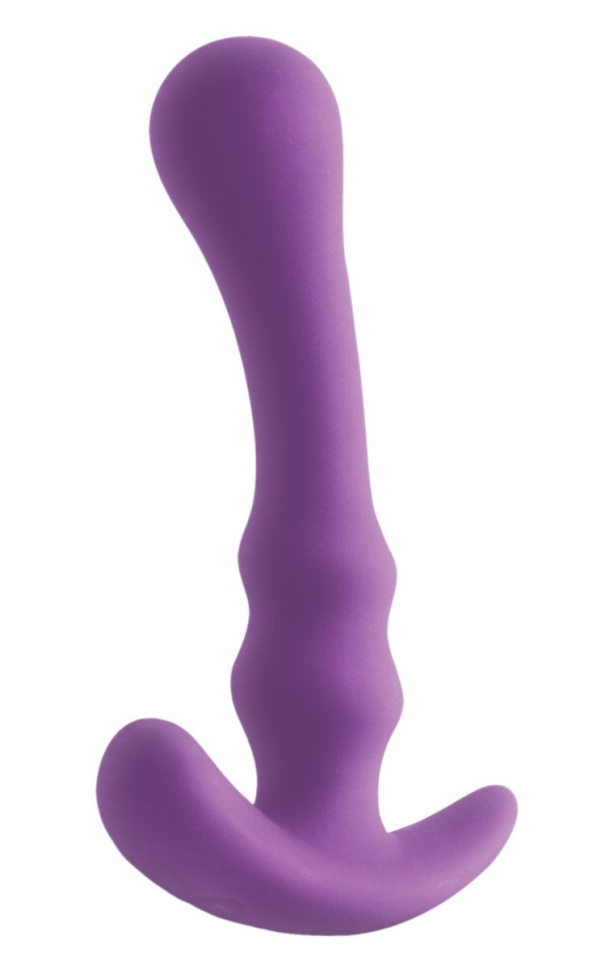 Фиолетовая силиконовая анальная пробка-стимулятор Ace III Plug - 12,7 см.  купить в секс шопе