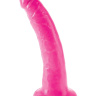 Розовый фаллоимитатор 7  Slim Dillio - 19,7 см. купить в секс шопе