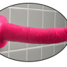 Розовый фаллоимитатор 7  Slim Dillio - 19,7 см. купить в секс шопе