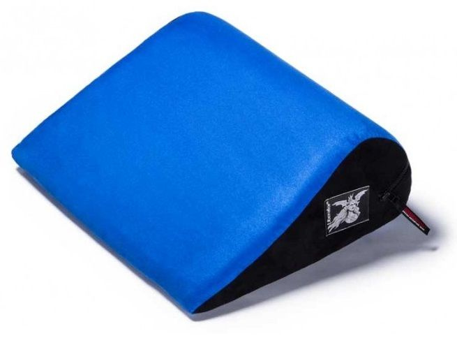 Синяя малая замшевая подушка для любви Liberator Retail Jaz купить в секс шопе