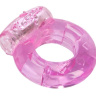 Толстое розовое эрекционное кольцо с вибратором купить в секс шопе
