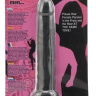 Чёрная насадка на пенис для анальной стимуляции WHATA MAN - 16 см. купить в секс шопе