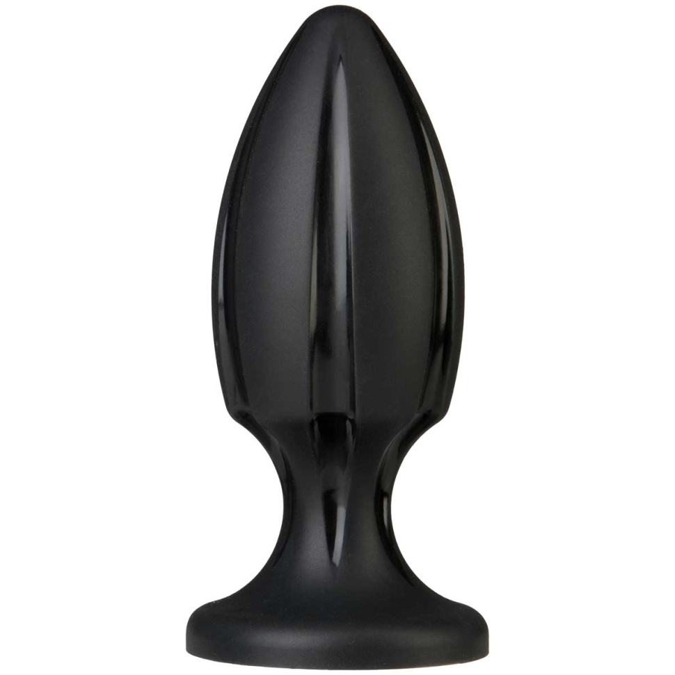 Черная анальная пробка Platinum Premium Silicone - The Rocket - Black купить в секс шопе